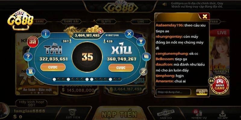 Go88 là app tài xỉu thân thiện, kho trò chơi phong phú